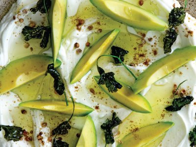 Labneh with GEM® Avocado and Crispy Coriander